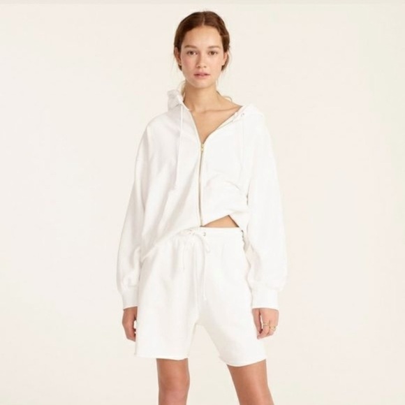 J.CREW University Terry Cutoff Short With Crew Logo - Picture 3 of 10